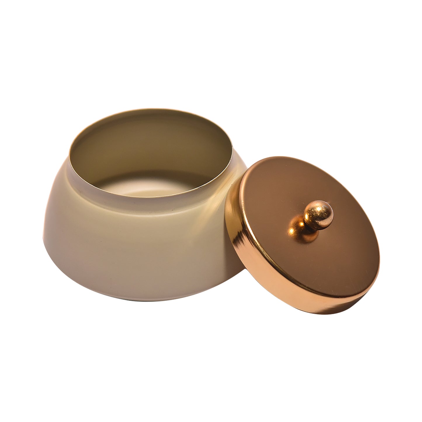 HANDCRAFTED METAL JAR WITH LID (CLASSIC)